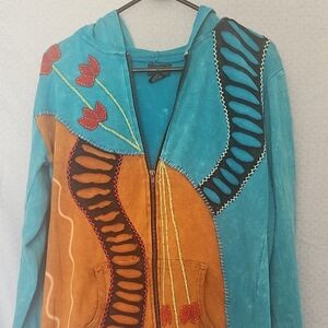 Rising International Multicolor Artistic Hoodie